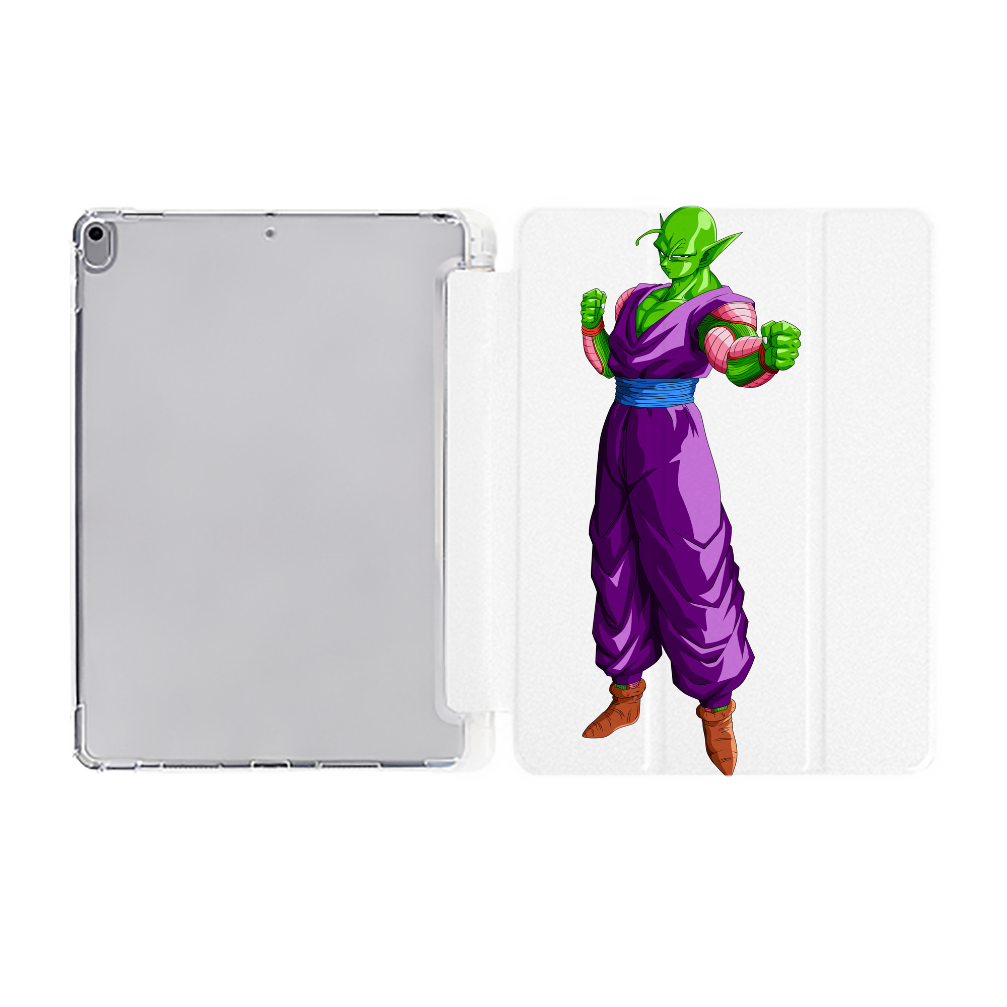 （画像用） ドラゴンボール ピッコロ DRAGON BALL Piccolo IPad ケース ペン収納付き 三つ折りスタンド PUレザー×シリコン 対応機種9.5/10.5/10.9インチ